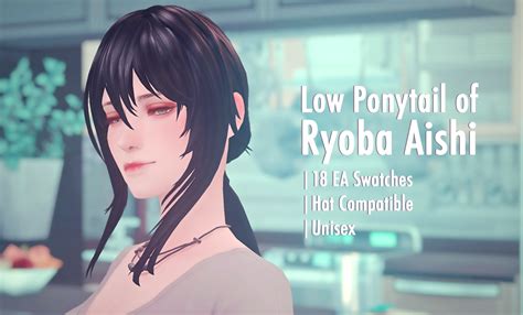 Ryoba Aishi - Low Ponytail Credit: @yanderedev... - (*´﹃`) // anlamveg ...