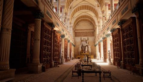 Interior of the Royal Library of Alexandria | The Library at Alexandria ...