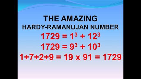 Why is 1729 known as the Ramanujan number? – From chalk to Talk The Art ...