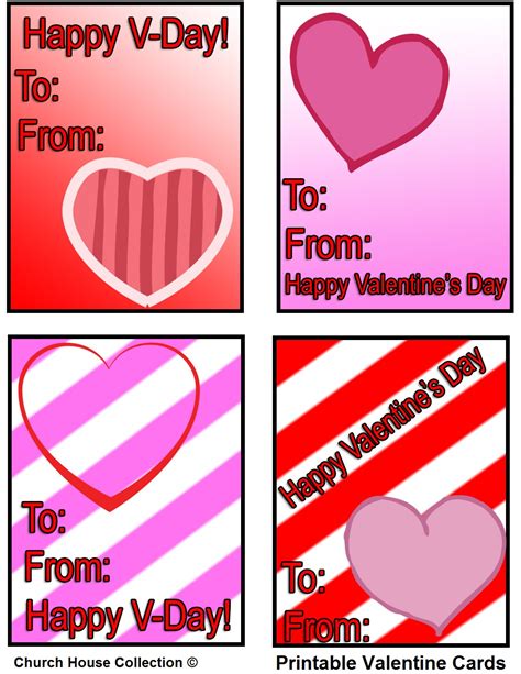 Church House Collection Blog: Printable Valentine Cards For Kids