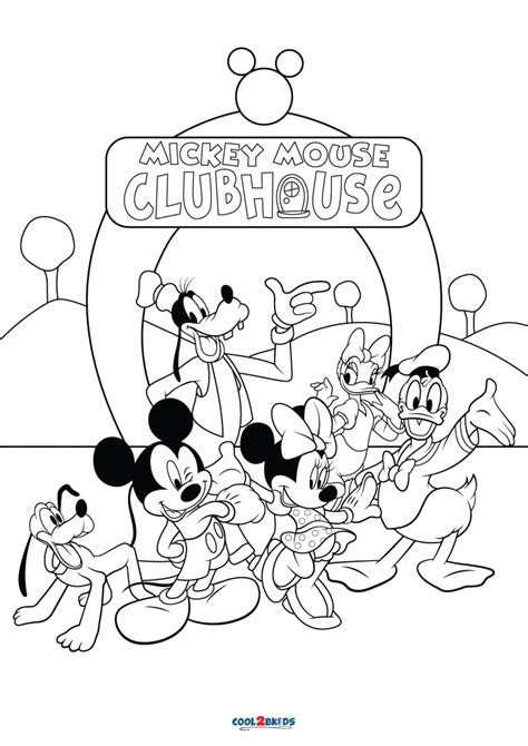 Free Printable Mickey Mouse Clubhouse Coloring Pages For Kids