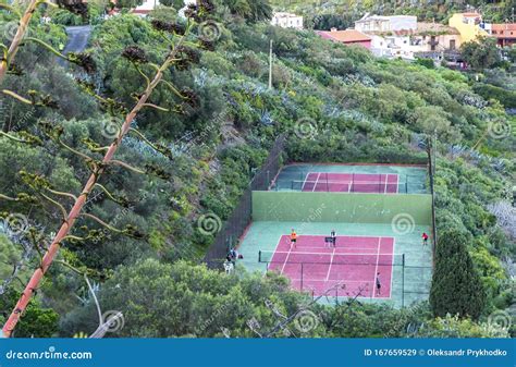 Tennis Courts in Las Palmas De Gran Canaria, Spain Editorial Stock ...