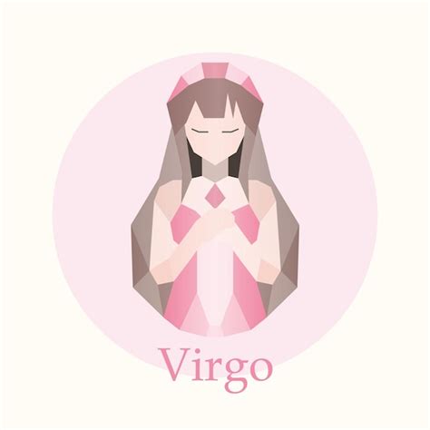 Premium Vector | Virgo zodiac sign