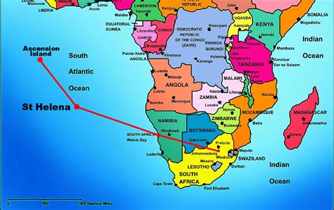 St Helena South Africa Map - United States Map