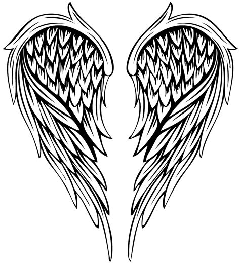 Angel Wings Template Download - Printable Word Searches