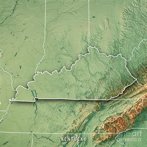 Elevation Map Of Kentucky - Allina Madeline