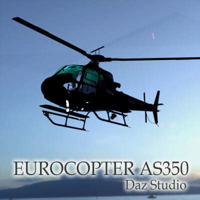 Eurocopter AS350 - Daz Content by nerdadantes