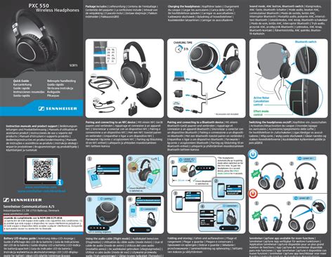 Sennheiser PXC550 Quick guide