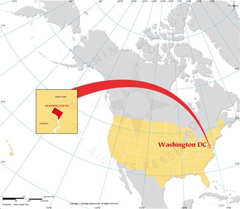 Washington DC on US Map, Where is Washington DC