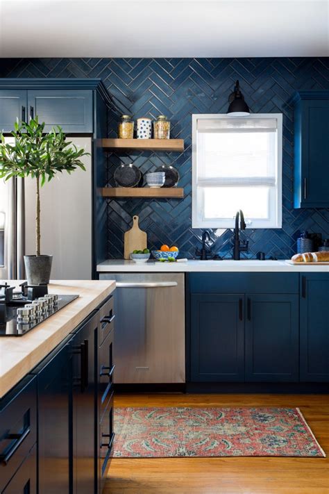 Forever Classic: Blue Kitchen Cabinets | Centsational Style