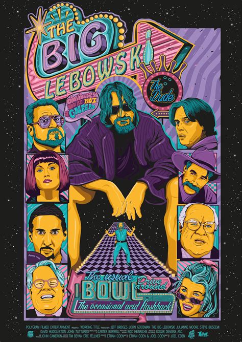 The Big Lebowski Poster Artwork on Behance Big Lebowski Poster, The Big ...