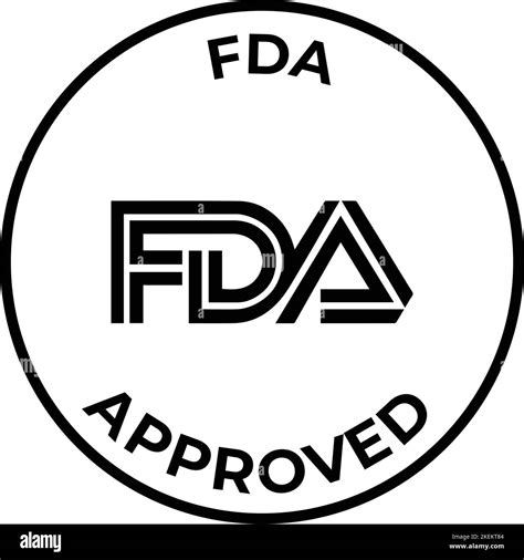 An icon of FDA-approved isolated on the white background Stock Vector ...