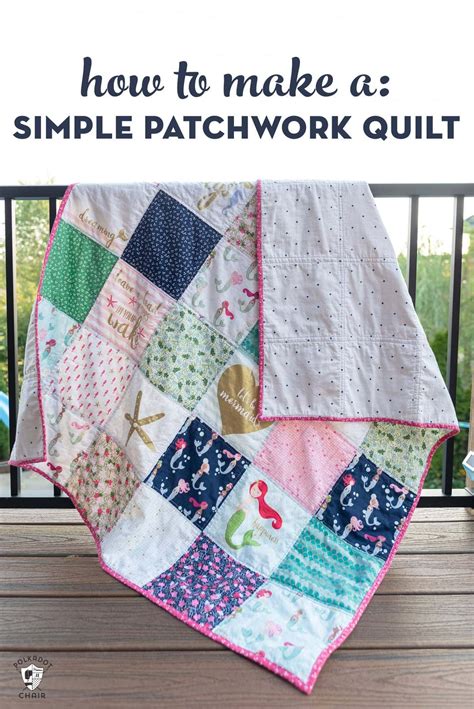 How to Make a Simple Patchwork Quilt | The Polka Dot Chair