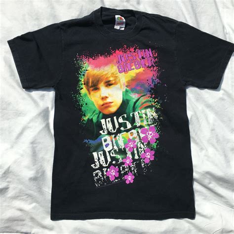 Justin Bieber 2010 My World Concert Tour T-Shirt S Ad… - Gem