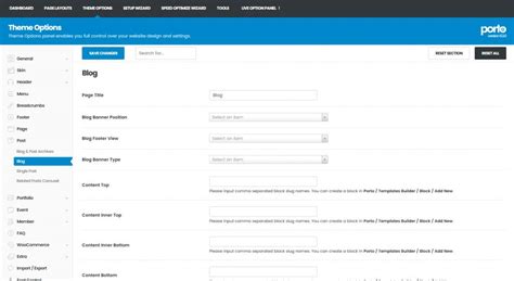 Post - Porto Documentation Theme Options