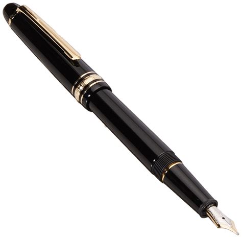 Mont Blanc 145-Meisterstuck Classique Gold Fountain Pen, Medium Nib ...