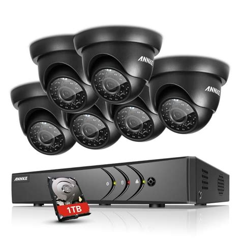 ANNKE 8CH 1080N CCTV DVR Wired Outdoor Security Camera System with 1TB ...