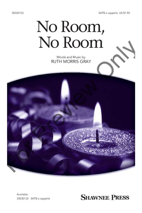 No Room, No Room (SATB ) by Ruth Morris Gray| J.W. Pepper Sheet Music ...