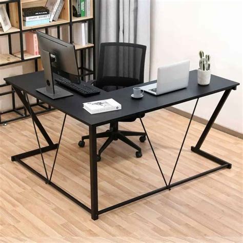 Black L-Shaped Modern Desk - Affordable Modern Design Furniture and ...