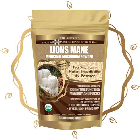 Lion's Mane Powder - Full-Spectrum Mushroom for Brain & Nueral Health