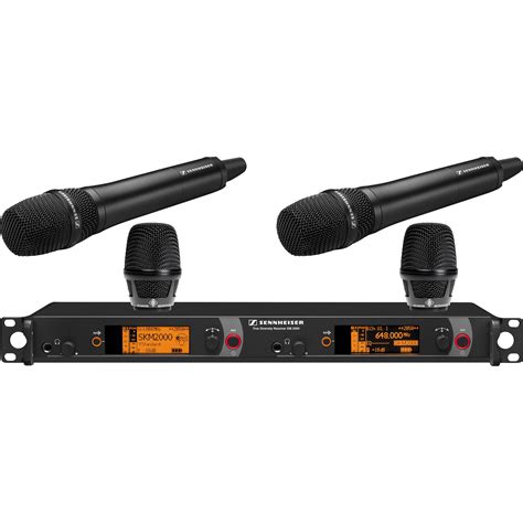 Sennheiser 2000 Series Dual Handheld Wireless 2000H2-204BK-A B&H