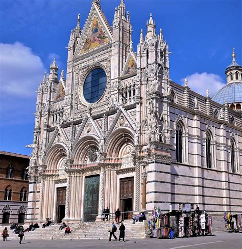 This photo demonstrates the renaissance architecture. This is in Sienna ...