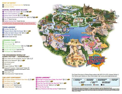 Harry Potter Map Universal Studios Florida