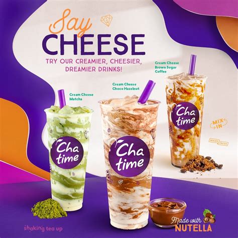 Chatime has a new cream cheese milk tea series