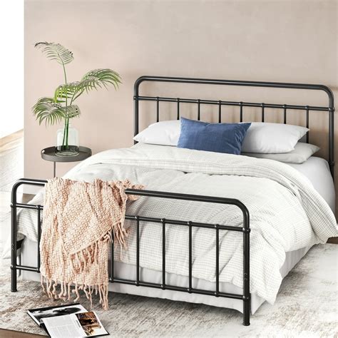 Zinus Florence 40” Metal Platform Bed Frame, Full, Black - Walmart.com ...