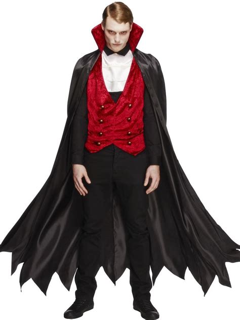 Mens Fever Range Vampire Costume Halloween Vamp Fancy Dress | Fancy ...