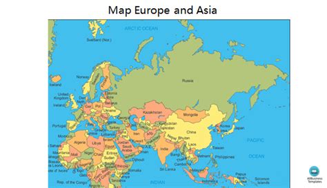 Map Europe and Asia Outline | Templates at allbusinesstemplates.com