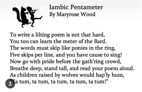 Iambic Pentameter - Maryrose Wood