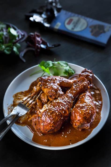 Mexican Chicken Mole Recipe with Dark Chocolate | Wandercooks