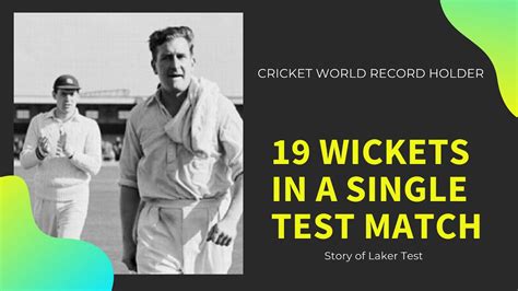 JIM LAKER 19 WICKETS IN A TEST MATCH🔥 | BEST BOWLING FIGURES IN CRICKET ...