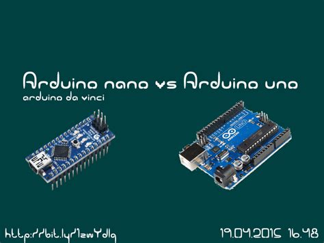 Arduino Nano vs Arduino Uno | Arduino Da Vinci