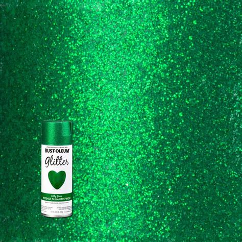 Rust-Oleum Specialty 10.25 oz. Kelly Green Glitter Spray Paint 342612 ...