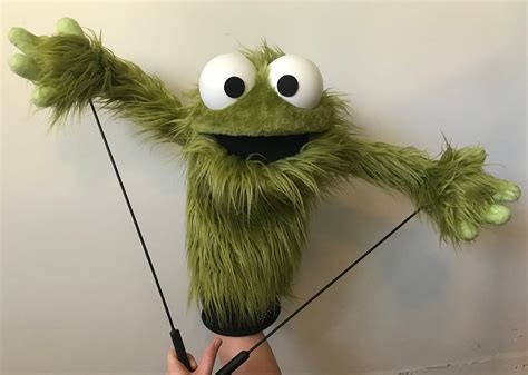 Professional Green Furry Monster Puppet | Etsy