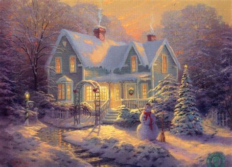 Thomas Kinkade Winter - Winter Fan Art (23436541) - Fanpop