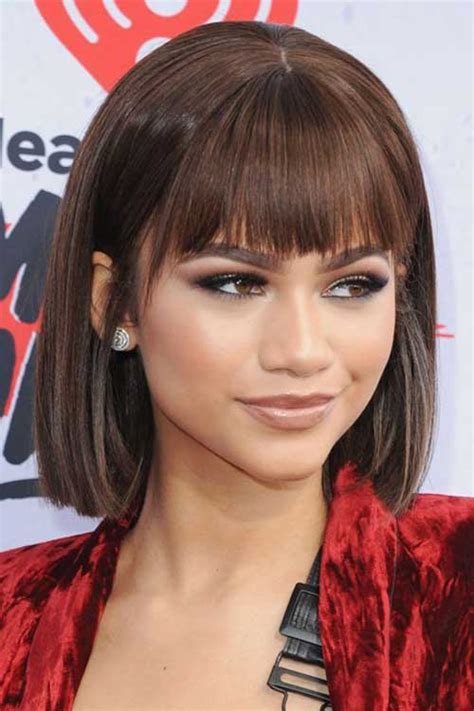 Blunt Bob Hairstyles with Bangs | Bob Haircut and Hairstyle Ideas