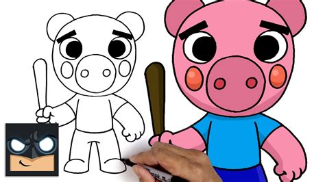 How To Draw Georgie Piggy - Roblox Piggy