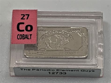 Wholesale 12 x 1 Gram Cobalt Buffalo Ingot 99.9% Pure in Labeled ...