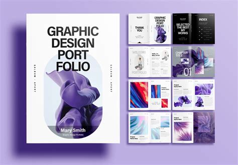 Graphic design portfolio template indesign - tapkool