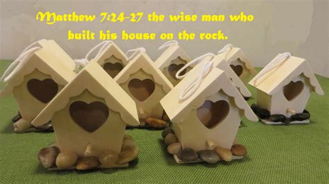 "Matthew 7:24-27 the wise man who built his house on the rock". "Craft ...