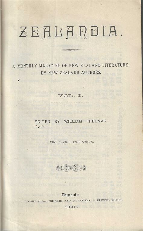 Zealandia. A Monthly Magazine Of New Zealand Literature, By New Zealand ...