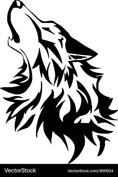 Tribal wolf Royalty Free Vector Image - VectorStock