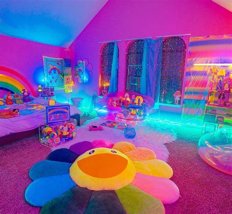 rainbow dream land ~ how u luv dat 💫 | Indie room, Neon room, Chill room