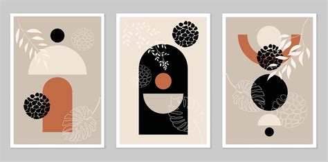 A set of abstract posters. 14300493 Vector Art at Vecteezy