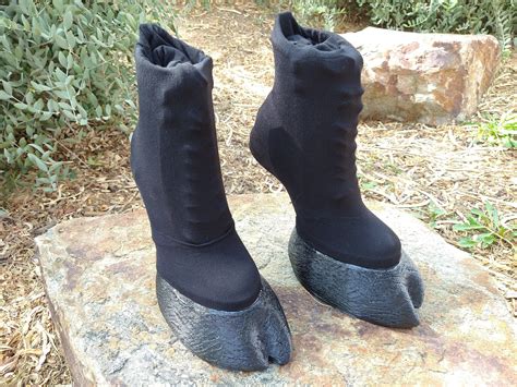 HOOF BOOTS Cloven Hooves NEW Design - Etsy | Hoof shoes, Boots, Costume ...