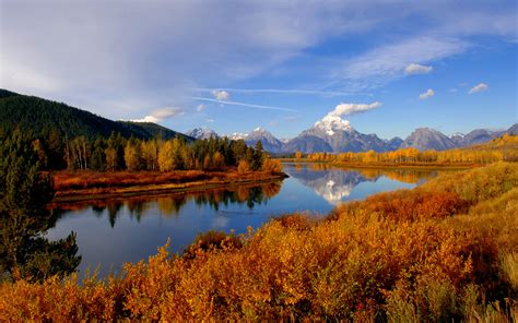 Autumn Mountain and River Landscape Wallpaper | Gallery Yopriceville ...