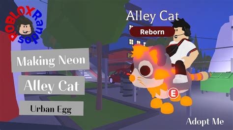 Making NEON ALLEY CAT in Adopt Me Roblox! - YouTube